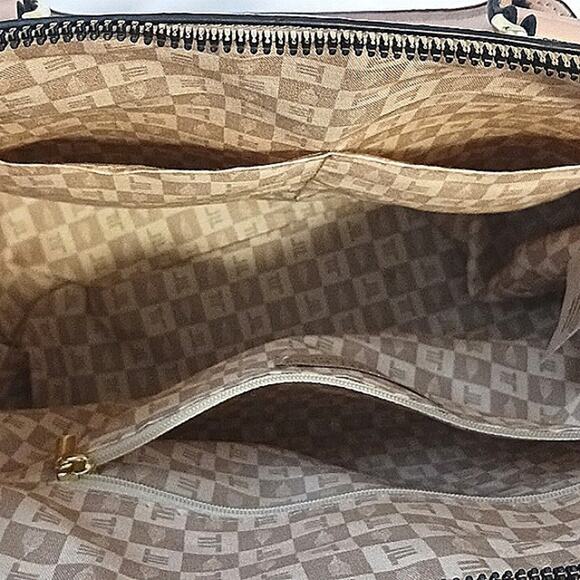 London Fog Handbag 11" NUDE Beige Croc Embossed Vegan Leather Preppy Elegant - Picture 9 of 13